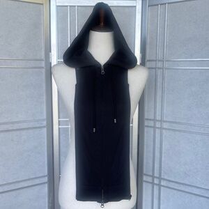 NWOT Veronica Beard Black Hoodie Dickey sz 00-14